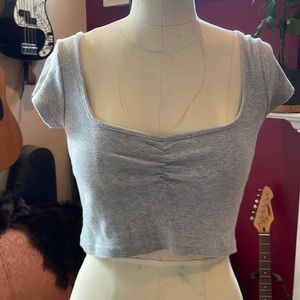 Brandy Melville crop top with sweet heart neckline